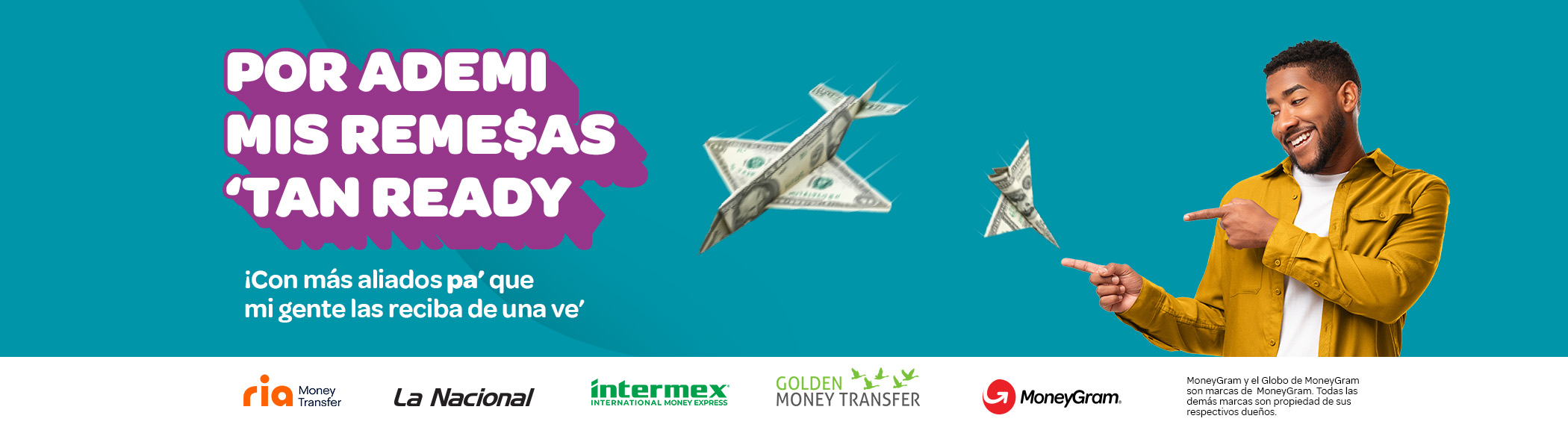 Por Ademi tus remesas tan ready